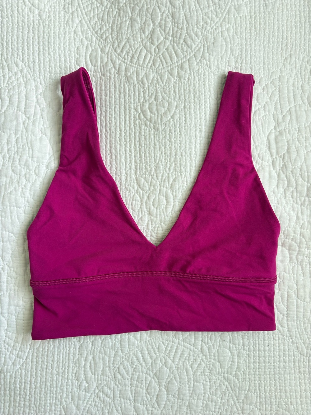 Lululemon Align V-Neck Sports Bra Hot Pink - Picture 3 of 7